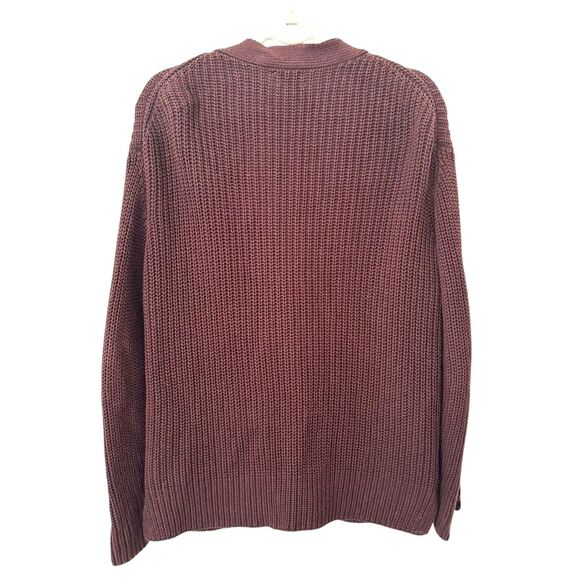 LINE THE LABEL Oversized Ribbed Cardigan Brown‎ XS - Picture 3 of 5